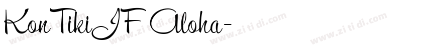 KonTikiJF Aloha字体转换